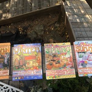 Mary Englebreit set of 4 season book Autumn Winter Spring Summer recipes decor